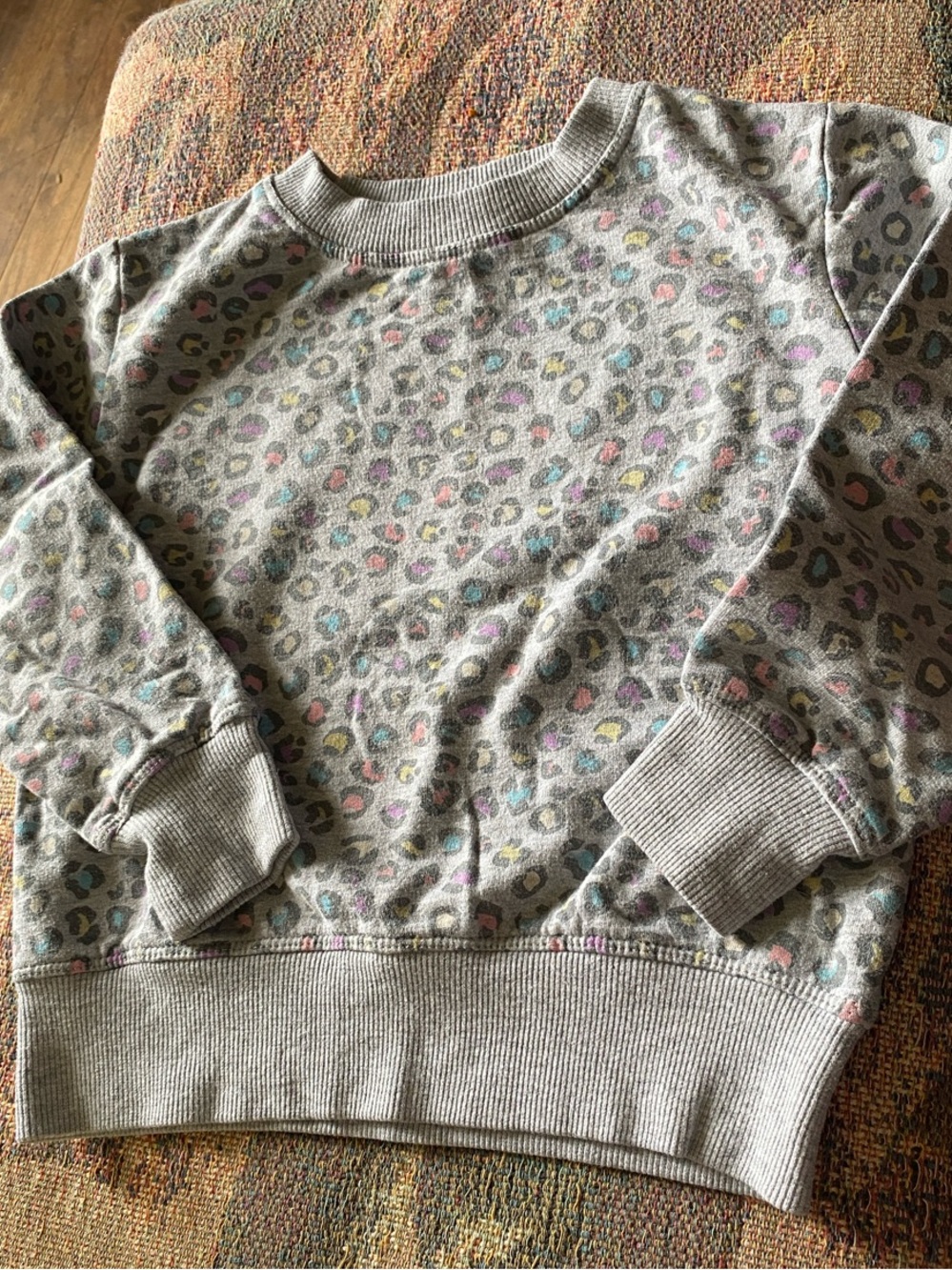 BCGL Sweatshirt LEOPARD PRINT with Pastel Spots COTTON LONGSLEEVE SPORTY
